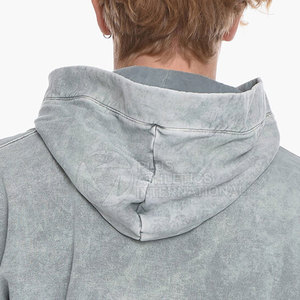 Sudaderas con capucha de lavado ácido para hombres Sudadera con capucha de mezcla de algodón para hombres Ropa deportiva diaria Uso elegante Sudaderas con capucha de lavado ácido para hombres - Product Image 5