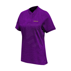 T-shirt en maille à manches courtes pour femme, personnalisé OEM, imprimé intégral, respirant, léger, infroissable, séchage rapide, couleur unie, haute qualité - Product Image 3