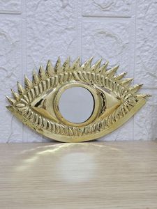 ตะขอติดผนัง Evileye ทองเหลืองทำมือ,แผ่นแขวนสำหรับกุญแจเสื้อโค้ทเสื้อผ้าตู้ในห้องนอนห้องน้ำสั่งทำโลโก้ OEM แผ่นทอง - Product Image 3