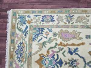 Alfombras de lana fina hechas a mano hechas en India, suaves, personalizables, 5x8, 12x14, tamaños para hoteles de oficina en casa, patrón abstracto de colores vibrantes - Product Image 5