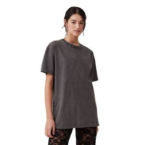 Camisetas de Mujer de Manga Corta, Corte Regular, Tallas Grandes, Lavado Ácido, Diseño Nuevo, Personalizables, Estilo Urbano, Largas - Product Image 1