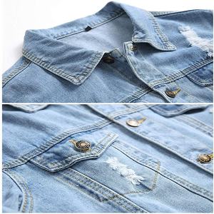 Custom Wholesale Outdoor Spring Streetwear Vintage Plain <b>Brown</b> <b>Corduroy</b> <b>Jackets</b> Men'S Denim <b>Jacket</b> - Product Image 3