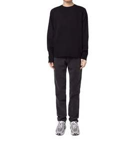 Sweat-shirt unisexe à col rond en maille unie polyester/coton 280G respirant, coupe oversize, broderie de logo personnalisée de qualité supérieure 2026 - Product Image 3