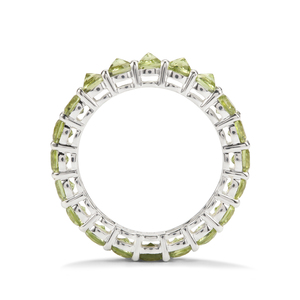 Vibrant Round Cut Jilin Peridot 3.72 Cts 925 Sterling Silver Daily Wear <b>Gift</b> <b>For</b> <b>Her</b> Special Day <b>Unique</b> Handcrafted Piece - Product Image 3