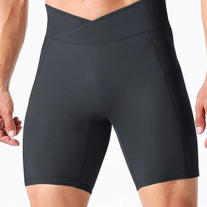 Factory Direct Sale Custom Design Size Men Solid <b>Compression</b> <b>Shorts</b> OEM ODM High Quality Summer Street Wear Spandex/Polyester - Product Image 2