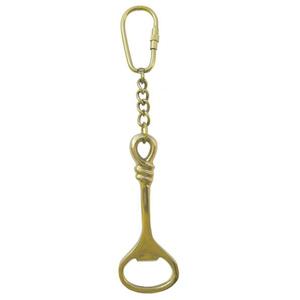 Ouvre-bouteille en laiton antique porte-clés avec pince barre en métal en gros article Vintage de luxe article d'artisanat indien nouveau Design 2025 - Product Image 1