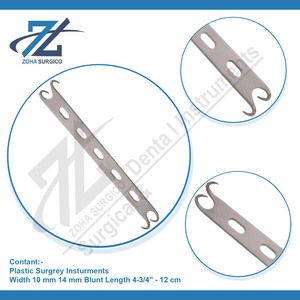 Converse đôi đã kết thúc alar móc 10mm & 14mm chiều rộng 4-3/4 ''12 cm cùn Chiều dài thép không gỉ cơ sở dụng cụ phẫu thuật Pakistan - Product Image 3