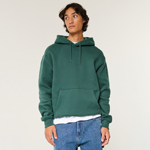 Liso Grueso 500gsm Boxy Sudadera con capucha en blanco para hombre Algodón Slimfit Fleece Sudadera con capucha personalizada Fabricante Heavyweight Cropped Hoodies Hombres - Product Image 1