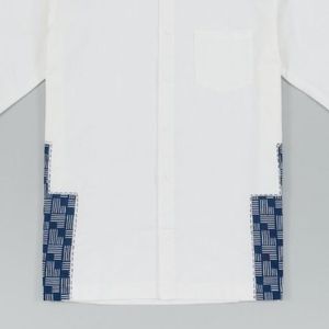 Offre Spéciale Premium hommes longue chemise décontracté Samudra BW Batik Motif fait à la main coton Double boutonnage Style formel indonésie printemps - Product Image 3