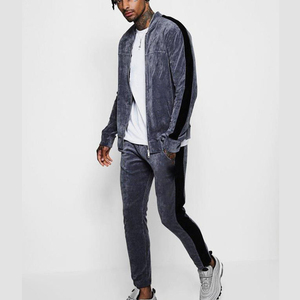 Ensemble de survêtement décontracté pour homme, coupe classique, à capuche, pour l'hiver, streetwear, avec motif imprimé, 100% coton, survêtements pour homme - Product Image 3
