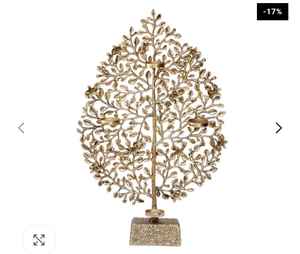 Sculpture d'arbre décorative en métal de dessus de table conception moderne faite à la main de feuille d'arbre Sculpture plaquée or de haute qualité pour des Tables de maison - Product Image 6