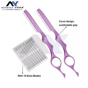 Navajas de Peluquería Profesionales de Acero Inoxidable con Logotipo Personalizado, Cuchillas Afiladas para Cortar y Entresacar el Cabello - Product Image 3