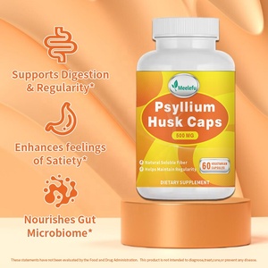 Cápsulas de Cáscara de Psyllium OEM/ODM, Suplemento de <span class=keywords><strong>Fibra</strong></span> Natural, Prebióticos <span class=keywords><strong>y</strong></span> Probióticos para la Salud Digestiva de Adultos, Grado Alimenticio, 2 Años - Product Image 2