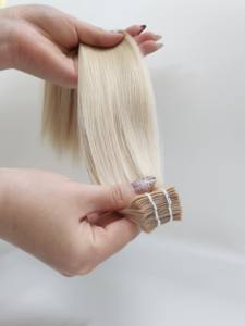 Extensions de cheveux à clipser professionnelles, cheveux humains naturels, invisibles - Product Image 3