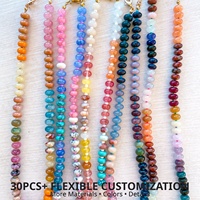 Collier en pierres naturelles colorées fait main avec perles fines, élégant, plaqué or, perles entretoises, bijoux pour femmes, idéal pour les boutiques
