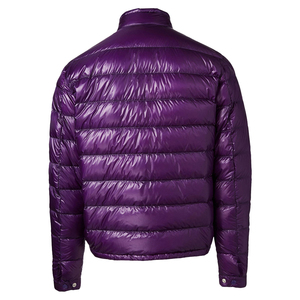 Llegada de invierno 2023, la chaqueta acolchada con cuello levantado de lona de poliéster 100% más demandada para hombres, Color púrpura personalizado - Product Image 3