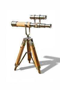 Telescopio Clásico de Explorador de Metal y Madera con Trípode de Madera para Decoración Histórica y Exhibición Educativa - Product Image 3