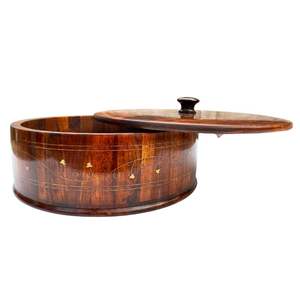 Laisser mijoter une marmite artisanale en bois, marmite en bois faite à la main, marmite élégante en bois - Product Image 5