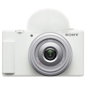 Appareil photo numérique compact ZV-1F pour le vlogging 4K 10x 1080p 64 Go Mémoire Extreme Étui noir Poignée noire Logiciel de montage 20 pièces Blanc Noir - Product Image 4