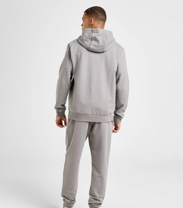 Survêtement gris moderne - Sweat à capuche et jogging rayés Confort élégant pour hommes Parfait pour un usage quotidien vêtements de sport par Ako - Product Image 2