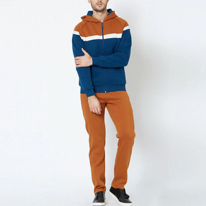 2025 nouveau écologique pleine fermeture éclair hommes Football survêtement maternité solide Jogging formation uniforme hommes Sport costumes blanc - Product Image 1