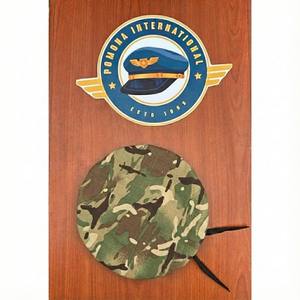 Custom Embroidered Beret Caps Camo Beret Leather Trimmed Adjustable Strap <b>Wool</b> Beret <b>Hat</b> <b>for</b> <b>Men</b> | Newsboy Cap | French Beret - Product Image 1