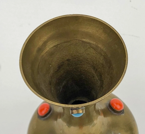 Jarrón de Latón Fundido de Diseño Real, Decoración Metálica Atemporal, Jarrón de Flores Personalizable, Elegante Jarrón para Hogar y Oficina - Product Image 4