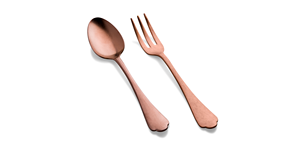 Ensemble de couverts en cuivre de conception classique avec des ustensiles de qualité supérieure de finition vintage pour le restaurant et les célébrations d'hôtel à domicile - Product Image 3