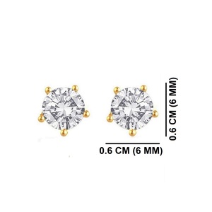 อินเดียผู้ผลิตเครื่องประดับอินเทรนด์ชุบทองต่างหูสตั๊ดขายส่ง CZ คริสตัลพรรคสวมใส่ต่างหูชุดเครื่องประดับสำหรับผู้หญิง - Product Image 2