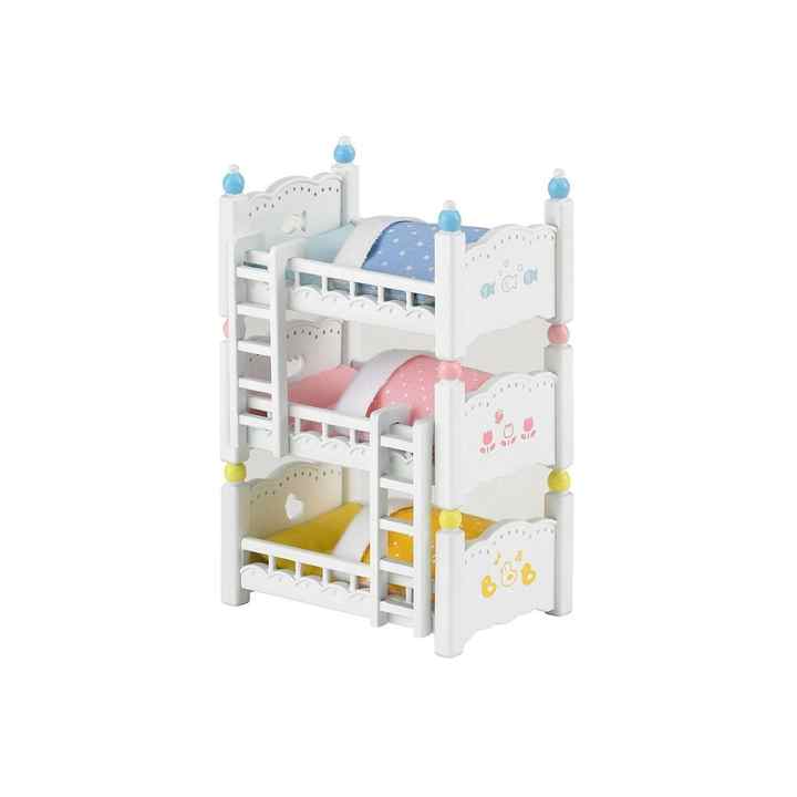Educational Baby and Child Sylvanian Families Triple Bunk Bed 4448
