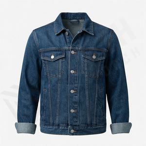 Chaqueta Vaquera de Moda para Hombre, Estilo Informal, Manga Larga, Solapa, Invierno, Estilo Urbano, Logotipo Frontal Personalizable - Product Image 1