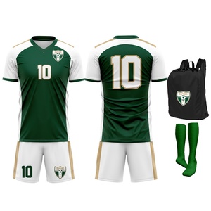 Maillot de football professionnel de haute qualité, personnalisé, respirant, extensible, uni, col en V, 100% polyester, uniforme de club de football - Product Image 6