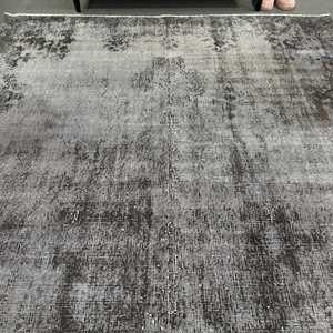 Tapis de 6,6 x 9,6 pieds, tapis vintage, tapis turc en laine grise camouflage - Product Image 4