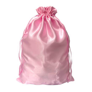 Pochette de rangement debout pour perruque LOGO personnalisé cordon de soie en satin pour pochette à poussière sac d'emballage pour paquet de cheveux de bijoux - Product Image 3