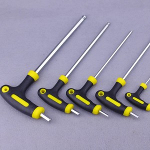 Chiave Torx a chiave esagonale/a brugola con impugnatura a T in acciaio legato S2 ad alta durezza con foro - Product Image 4
