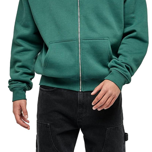 Sweat-shirts à capuche pour hommes de qualité supérieure 100% coton, pulls, vêtements de rue, survêtements, poids lourd, uni - Product Image 6