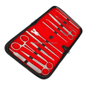 Kit de instrumentos de base quirúrgica médica, fuente de alimentación manual hecha de acero inoxidable y herramienta de práctica de almohadilla de sutura de Metal - Product Image 6