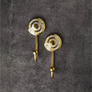 Elegant Design Any Room Wall Decor Coat <b>Hook</b> Made of Metal Brass With Mother of Pearl Inlay Work Coat Wall <b>Hook</b> in Lowest Price - Product Image 1