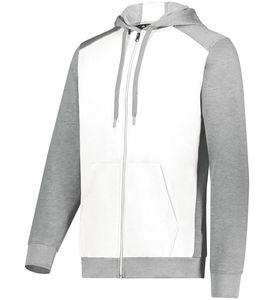 Logo personnalisé du vendeur OEM vieilli pour sweat à capuche à imprimé bouffant 100% coton fermeture éclair polaire surdimensionnée pour la saison automne hiver - Product Image 1