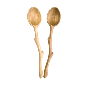 Cuchara de madera ecológica-Madera dura natural con mango largo liso-Uso Multiusos-Disponible a granel - Product Image 2