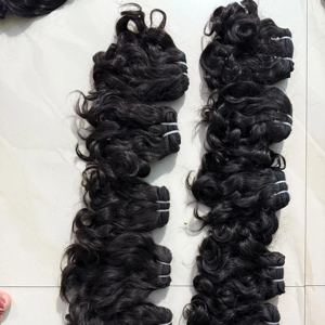 100% extensions de cheveux vierges cambodgiens indiens bruts 8 pouces faisceaux de tissage bouclés doux pour bébé avec des boucles douces naturelles - Product Image 4