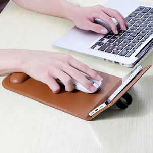 Custom Logo Printed PU Leather Wrist Rest <b>Mouse</b> <b>Pad</b> with Wireless Charging 15W 360x160mm Office Use in Stock - Product Image 2