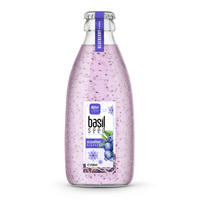 Vietnamese Fabrikant Rita 'S 300Ml Glazen Fles Lychee Smaak Basilicum Zaad Drinkt Beste Fruitpuree Met Een Uitstekende Smaak