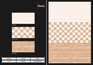 Nouveauté Carreaux de haute qualité en céramique brillante 12X24 pouces 300X600 pour mur intérieur de style nordique - Product Image 6