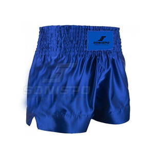 Pantalones Cortos de Boxeo Azules para Hombre SONISPO, Corte Regular, Transpirables, de Poliéster, para Artes Marciales, Deportivos para Adultos - Product Image 1