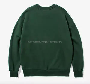 เสื้อสเวตเตอร์แบบสวมศีรษะแขนยาวผ้าฝ้ายคอกลมเสื้อฮู้ดแห้งเร็วสำหรับผู้ชายเสื้อฮู้ด100% ผ้าฝ้ายออกแบบได้ตามต้องการ - Product Image 2