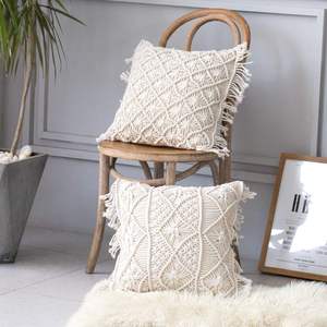 Housse d'oreiller en macramé personnalisée pour canapé, canapé, lit, ferme, chaise, salle à manger, Patio, extérieur, voiture OEM - Product Image 6