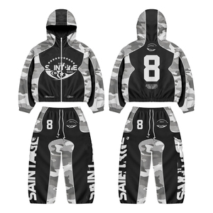 Custom Summer Nylon Polyester Shell Tracksuit Two Piece Jogging Heat Suit <b>Track</b> Windbreaker <b>Jacket</b> Sets <b>for</b> <b>Men</b> Sweat Suit - Product Image 6