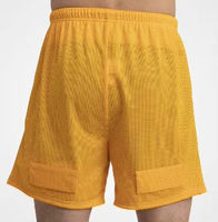 Shorts décontractés en maille unie à entrejambe de 6 pouces, séchage rapide, nylon/spandex, taille mi-haute, braguette zippée, unisexe, 140g, impression numérique, faible MOQ