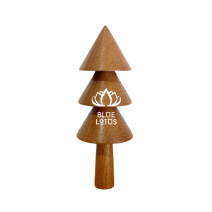 Arbre de Noël en bois écologique Lotus bleu idéal pour les décorations naturelles de la saison des vacances 2024 - Product Image 1